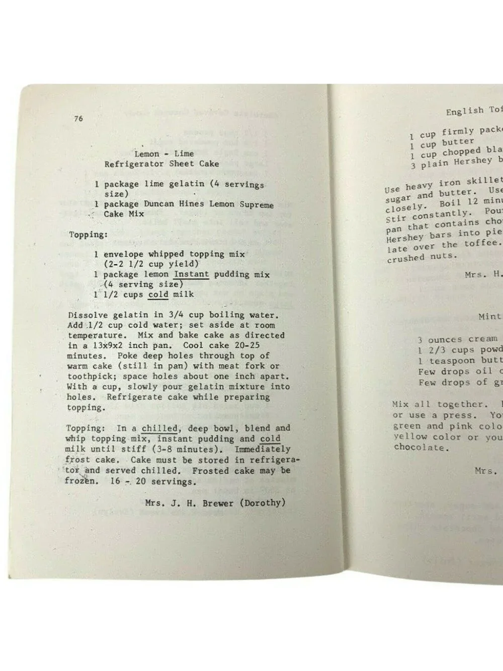 Fundraiser Cookbook Woman’s Auxiliary to the McLennan County Medical Society 70s
